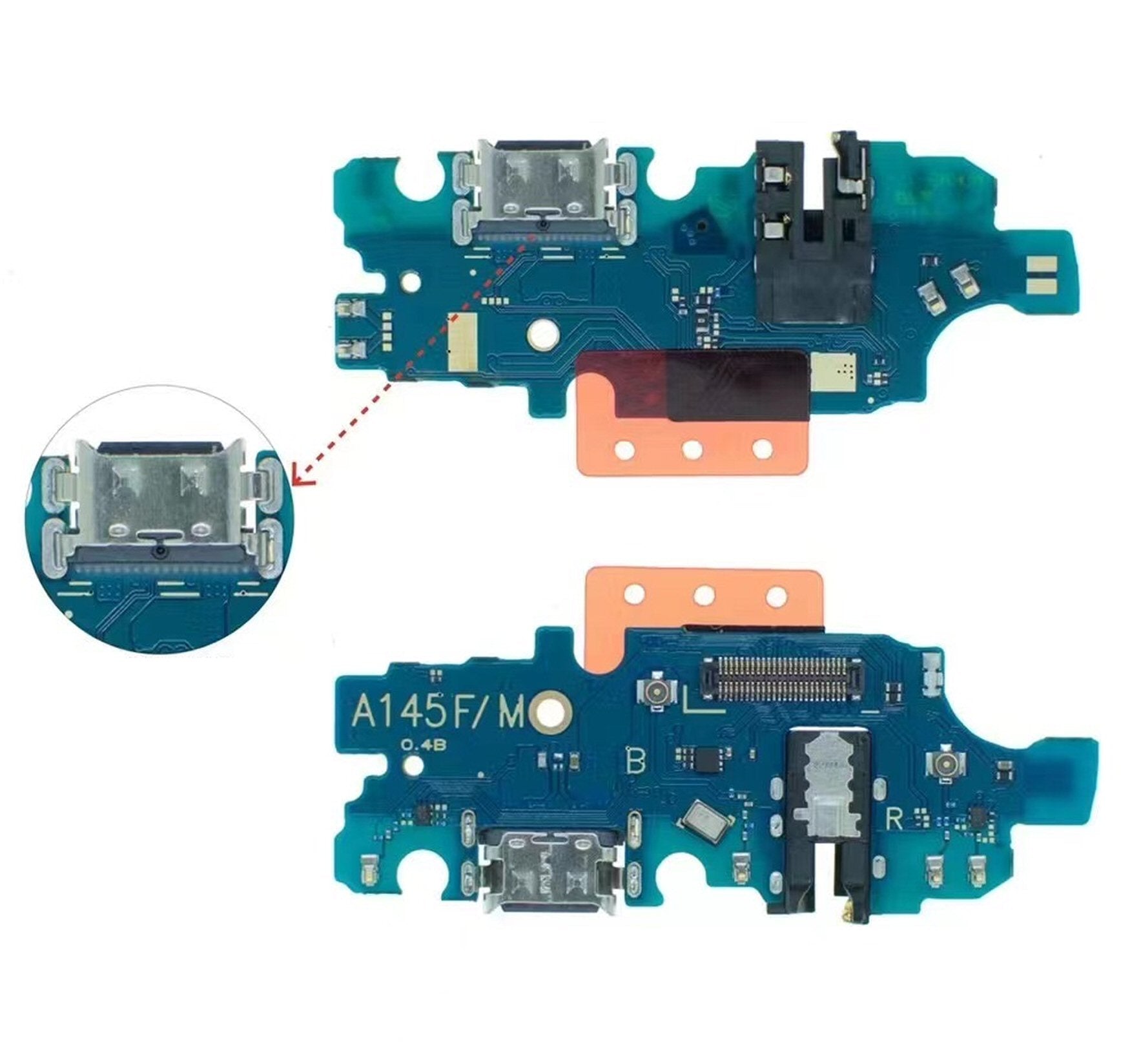 Charging Port For Samsung A14 4G A145F USB Flex Connector Charging Port FoneFunShop   