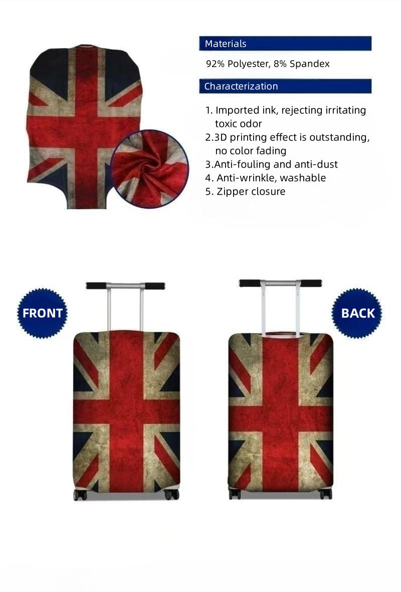 Suitcase Cover Protective Skin Elasticated Cover Union Jack 26x28 inch Large Suitcase Cover FoneFunShop   