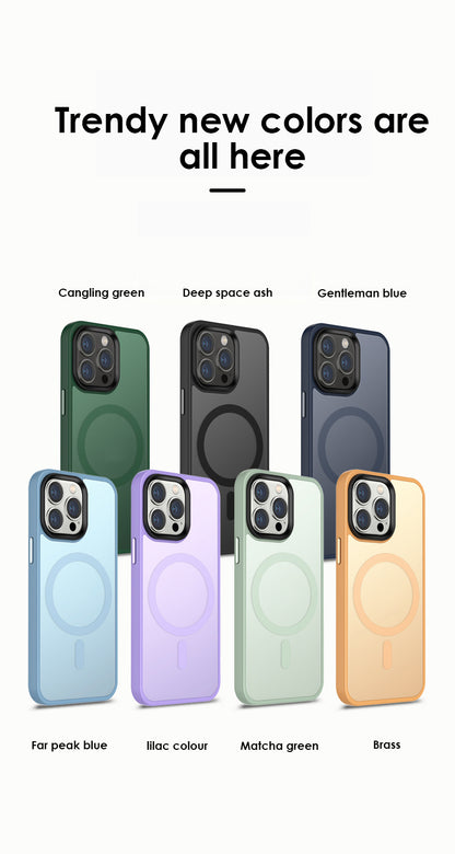 Case For iPhone 14Pro 15Pro Deep Space Ash Smart Charging Silicone Case Case Cover FoneFunShop   