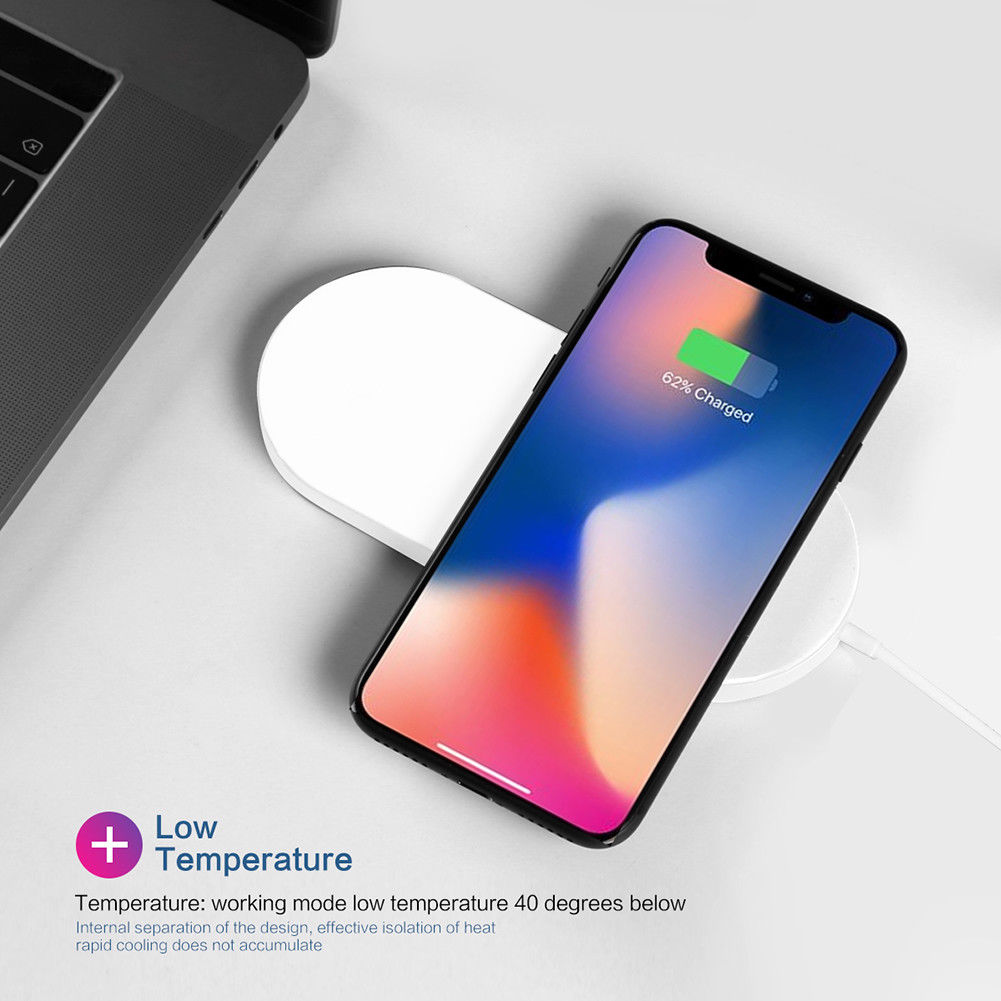 Twin Wireless Charger For iPhone X iPhone 8 and Apple Watch Charger FoneFunShop   