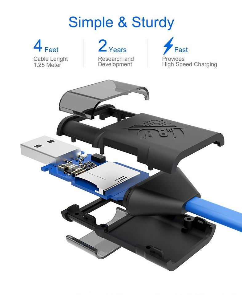 Smart Data Backup Cable Fast Charging Type C Connection SAVEBUDS Cable FoneFunShop   