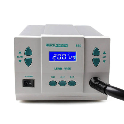 Quick 861DW Rework Station Digital Intelligent Hot air 1000W SMD De Soldering Solder FoneFunShop   