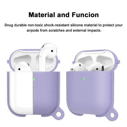 Case For Apple Airpods With Hanger And Hole For LED Red Case Cover FoneFunShop   