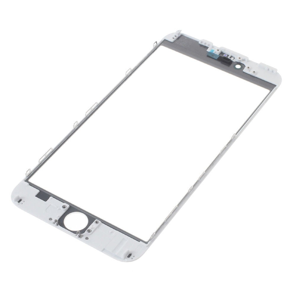 Glass Lens For iPhone 6 Plus on Frame with OCA Layer Cold Press White 3 in 1 Lens FoneFunShop   