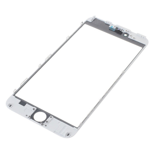 Glass Lens For iPhone 6s Plus on Frame with OCA Layer Cold Press White 3 in 1 Lens FoneFunShop   