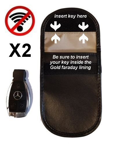 Faraday Bag Signal Blocker Safe Car Keyless Entry Fob PACK of 2 Faraday FoneFunShop   