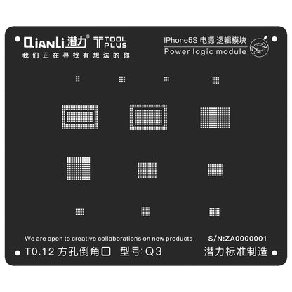 Stencil For iPhone 5 5s QianLi ToolPlus 3D iBlack For Power Logic Module Stencil FoneFunShop   