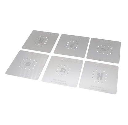 Reballing Stencil For eMMC Chip 6pc Set Stencil FoneFunShop   