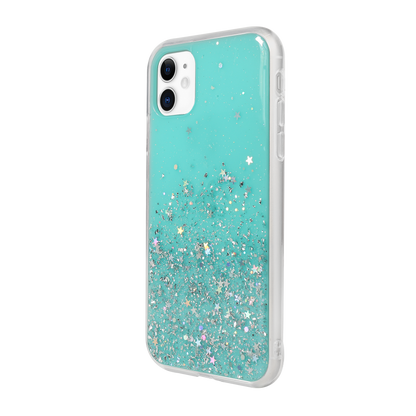 Case For iPhone 11 Switcheasy Blue Starfield Quicksand Style Case Cover FoneFunShop   