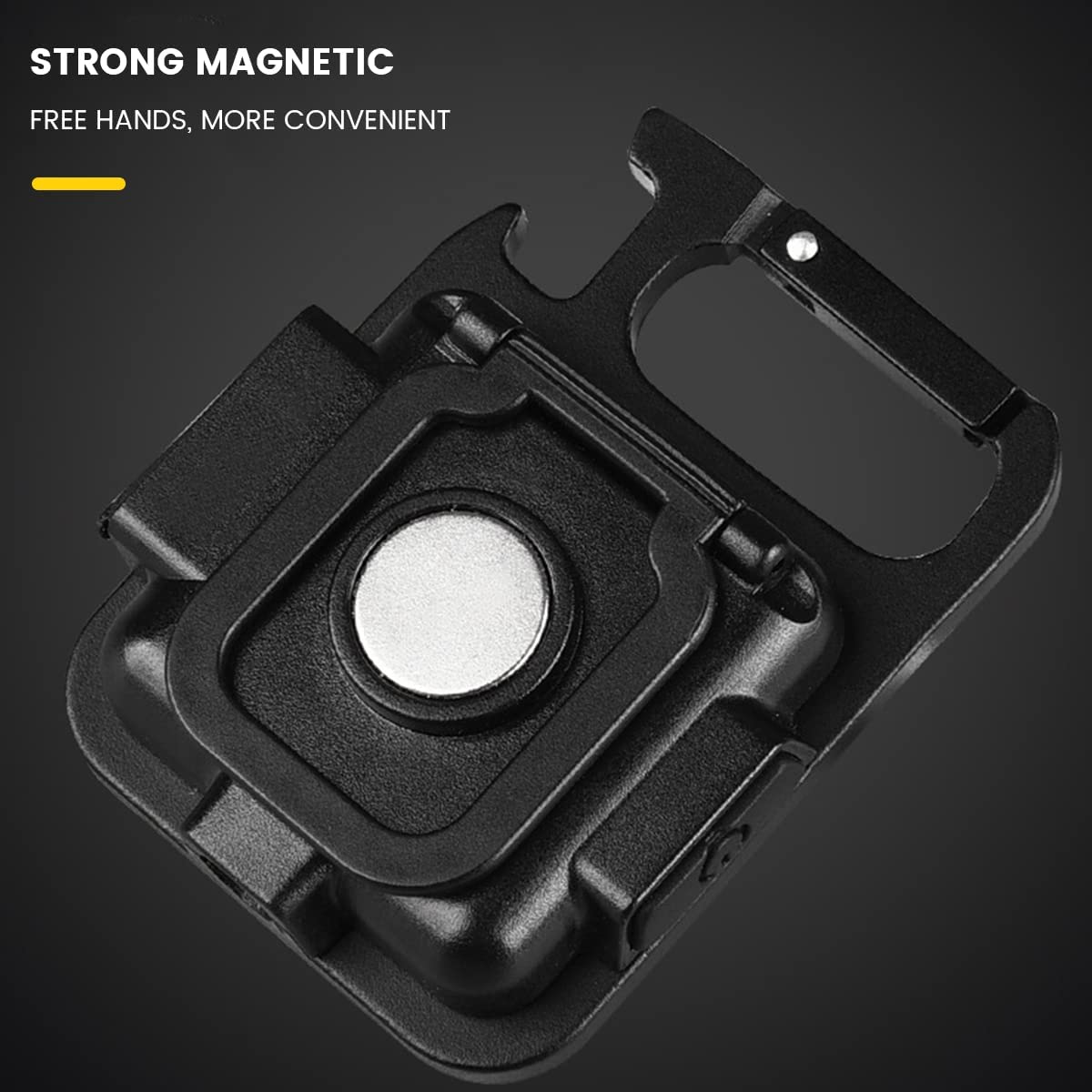 Rechargeable Emergency LED Flood Light Magnet Stand Hook Keyring Camping Fishing  FoneFunShop   