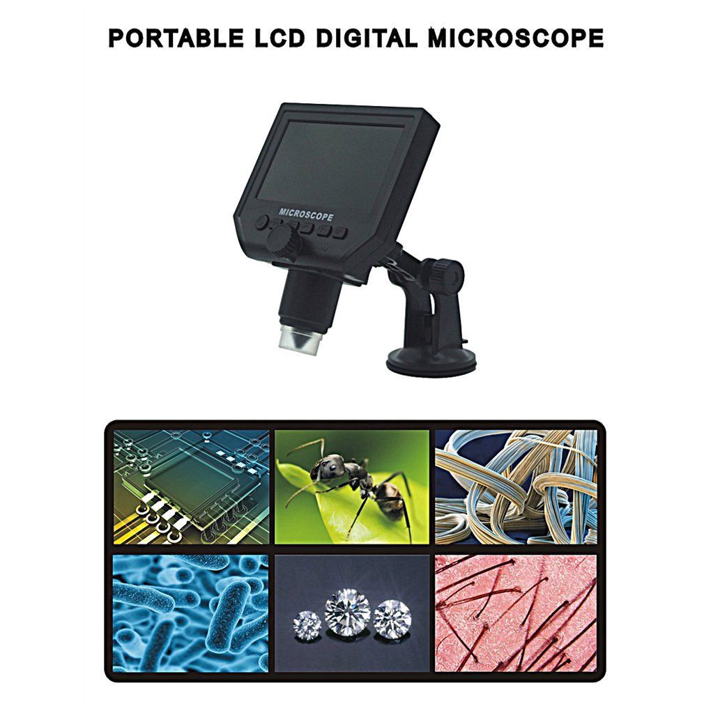 Portable Microscope 600X Zoom 3.6MP With 4.3 Inch Lcd Display  FoneFunShop   