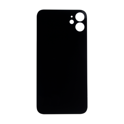 Glass Back For iPhone 11 Plain in Black Glass Back FoneFunShop   