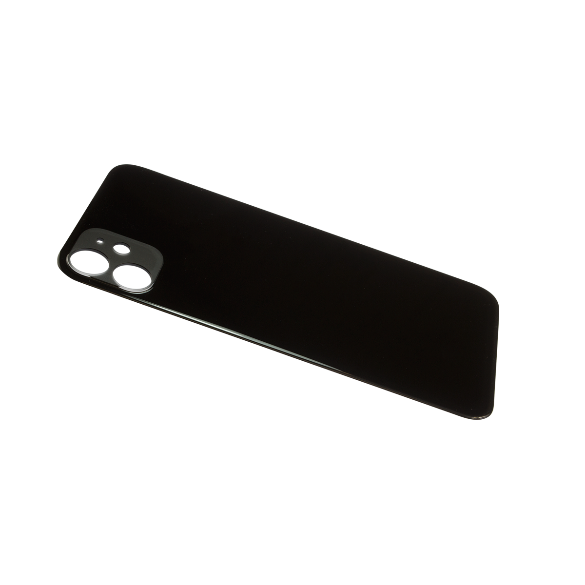 Glass Back For iPhone 11 Plain in Black Glass Back FoneFunShop   