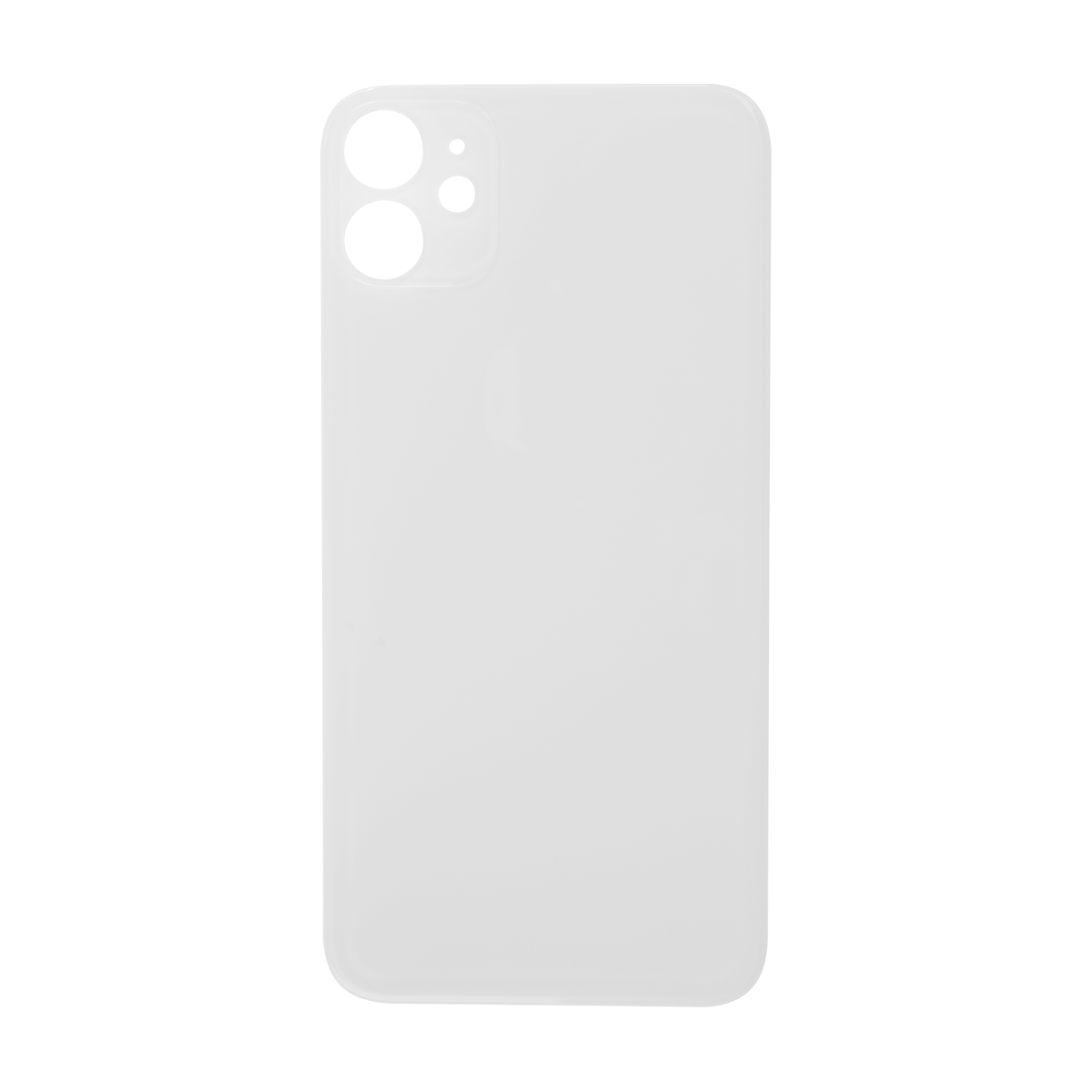 Glass Back For iPhone 11 Plain in White Glass Back FoneFunShop   