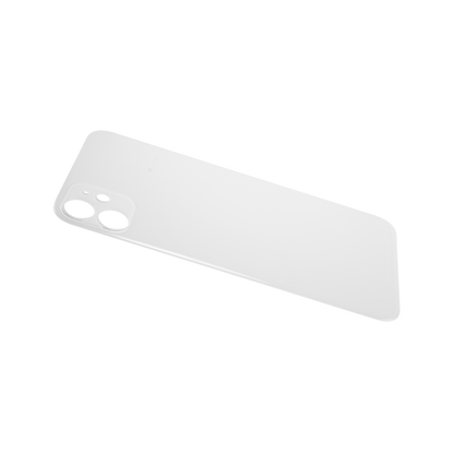 Glass Back For iPhone 11 Plain in White Glass Back FoneFunShop   