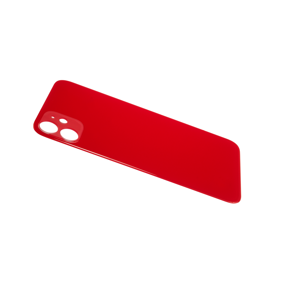 Glass Back For iPhone 11 Plain in Red Glass Back FoneFunShop   