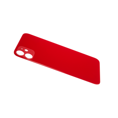 Glass Back For iPhone 11 Plain in Red Glass Back FoneFunShop   