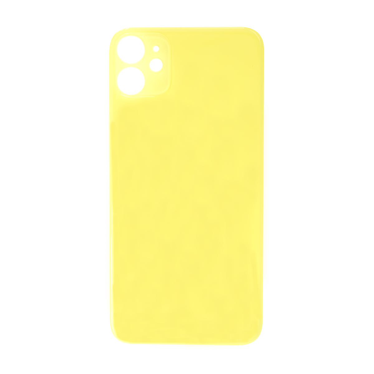 Glass Back For iPhone 11 Plain in Yellow Glass Back FoneFunShop   