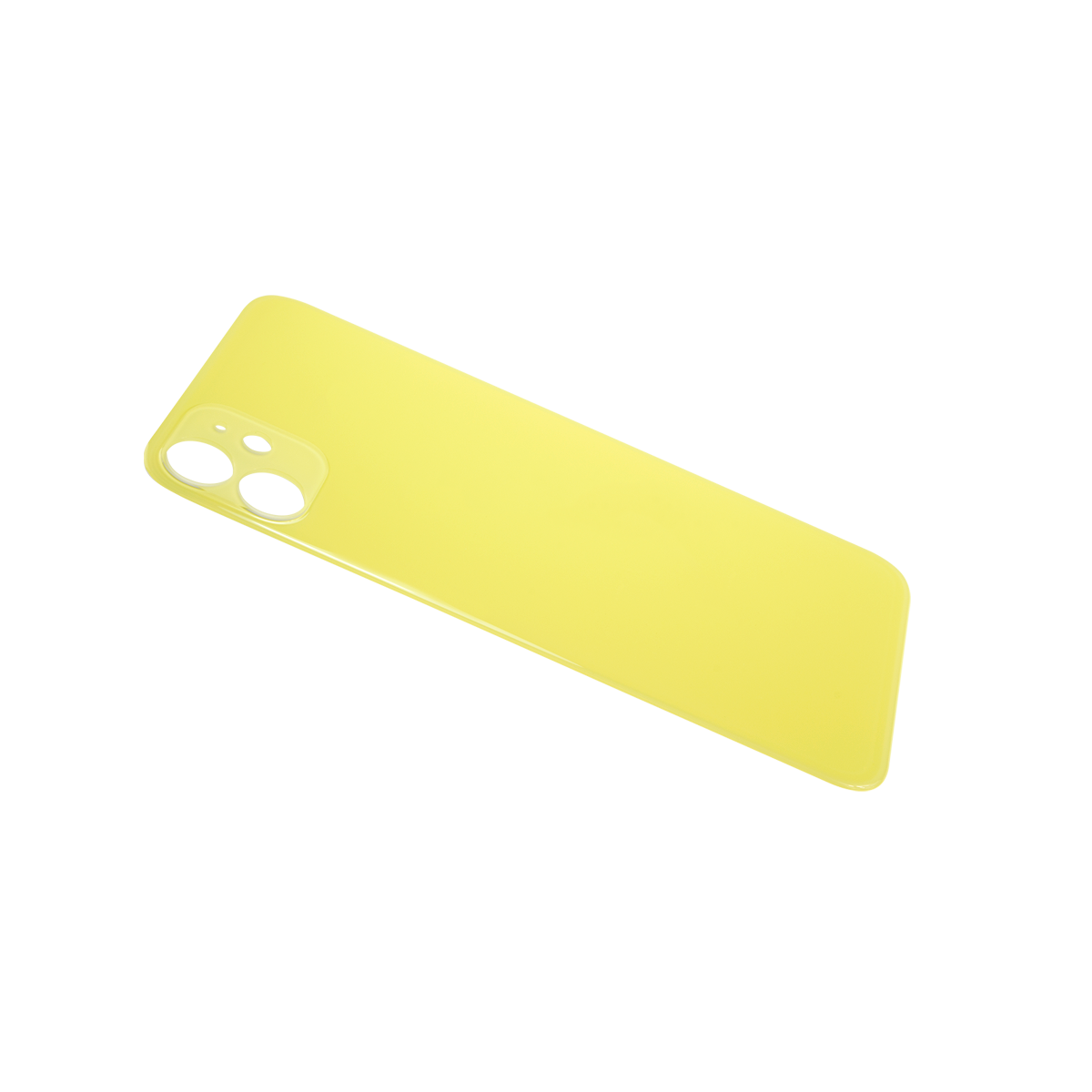 Glass Back For iPhone 11 Plain in Yellow Glass Back FoneFunShop   