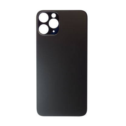 Glass Back For iPhone 11 Pro Plain in Black Glass Back FoneFunShop   