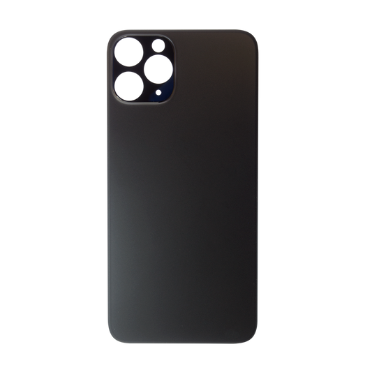 Glass Back For iPhone 11 Pro Plain in Black Glass Back FoneFunShop   