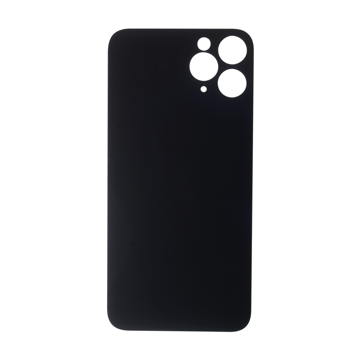 Glass Back For iPhone 11 Pro Plain in Black Glass Back FoneFunShop   