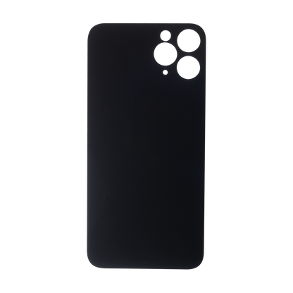 Glass Back For iPhone 11 Pro Plain in Black Glass Back FoneFunShop   