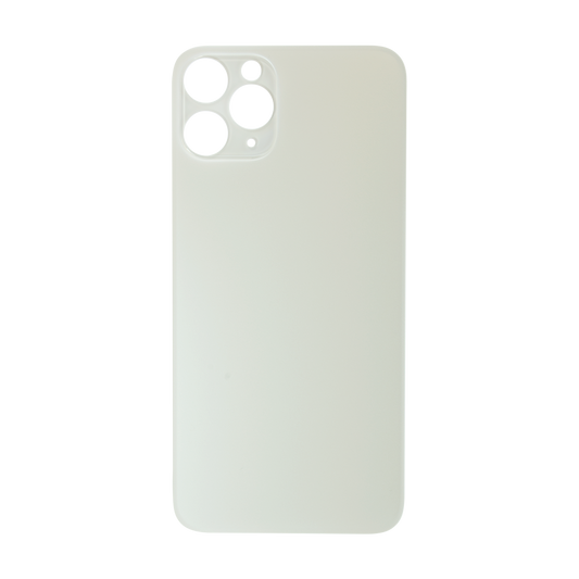 Glass Back For iPhone 11 Pro Plain in White Glass Back FoneFunShop   