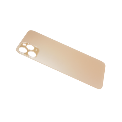 Glass Back For iPhone 11 Pro Plain in Gold Glass Back FoneFunShop   