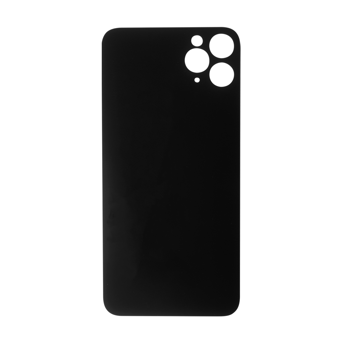 Glass Back For iPhone 11 Pro Max Plain in Black Glass Back FoneFunShop   