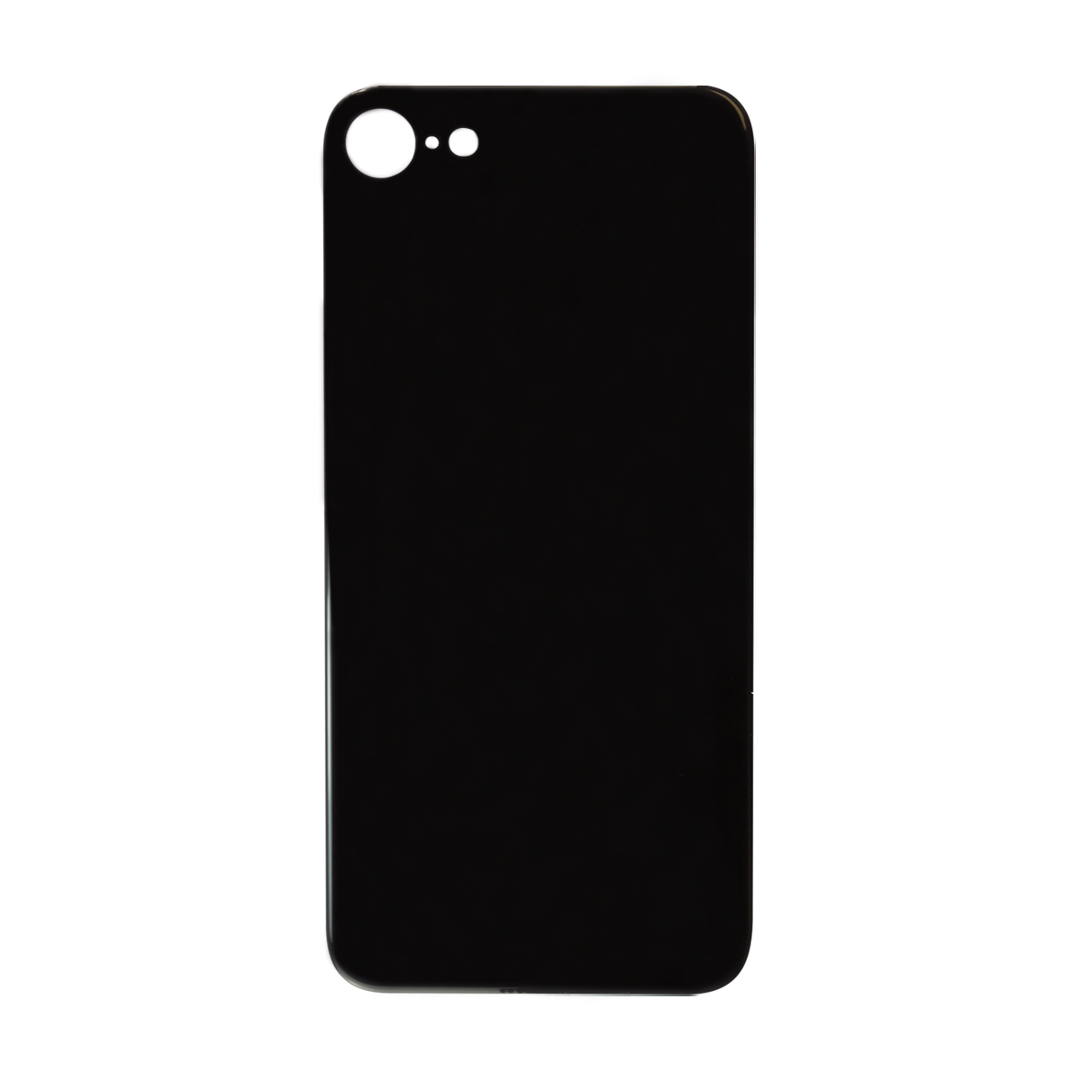 Glass Back For iPhone 8 Plain in Black Glass Back FoneFunShop   