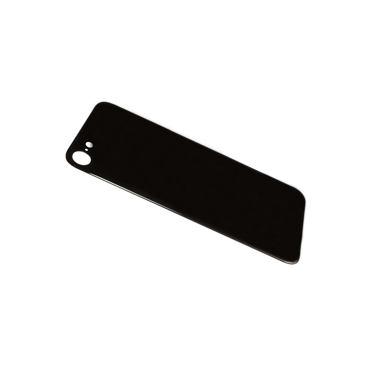 Glass Back For iPhone 8 Plain in Black Glass Back FoneFunShop   