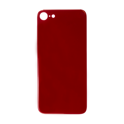 Glass Back For iPhone 8 Plain in Red Glass Back FoneFunShop   