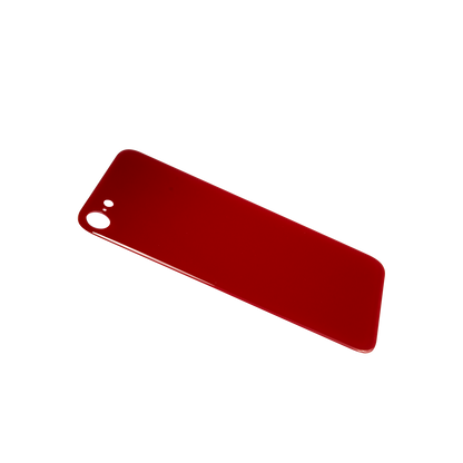 Glass Back For iPhone 8 Plain in Red Glass Back FoneFunShop   