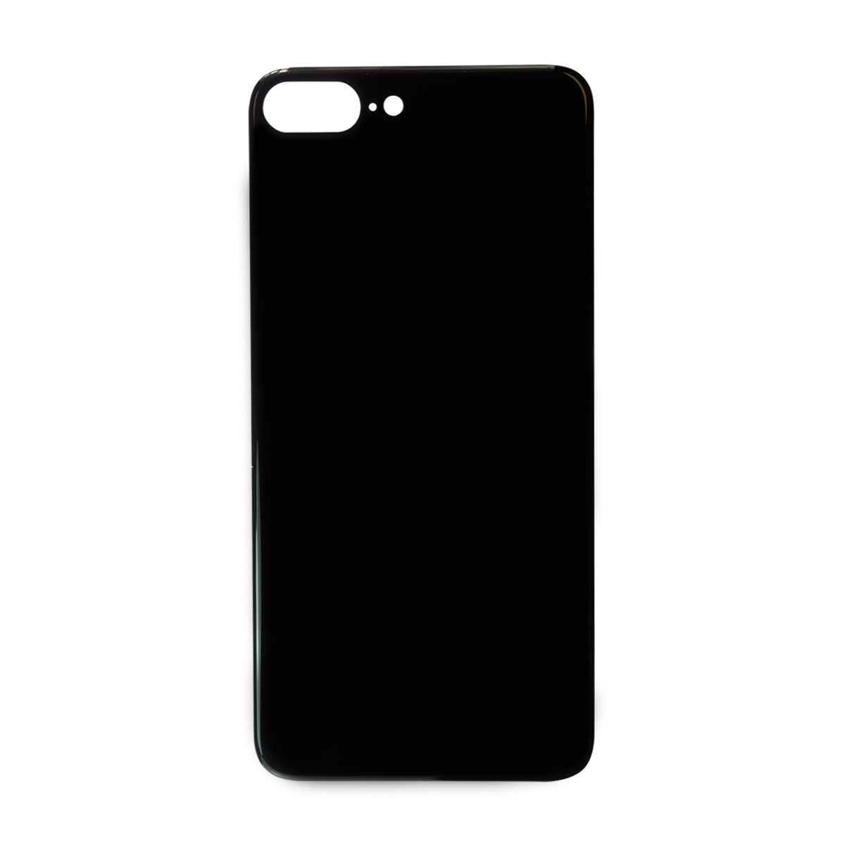 Glass Back For iPhone 8 Plus Plain in Black Glass Back FoneFunShop   