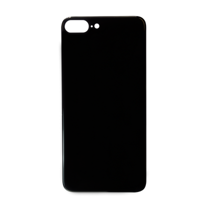 Glass Back For iPhone 8 Plus Plain in Black Glass Back FoneFunShop   