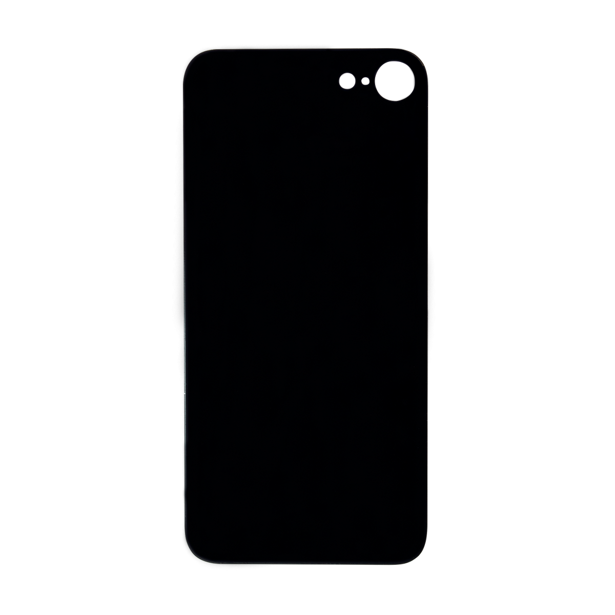 Glass Back For iPhone 8 Plain in Black Glass Back FoneFunShop   