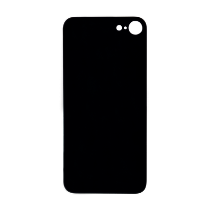 Glass Back For iPhone 8 Plain in Black Glass Back FoneFunShop   