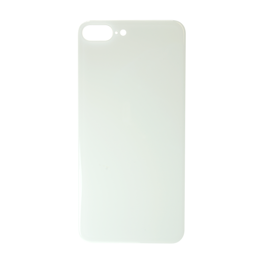 Glass Back For iPhone 8 Plus Plain in White Glass Back FoneFunShop   