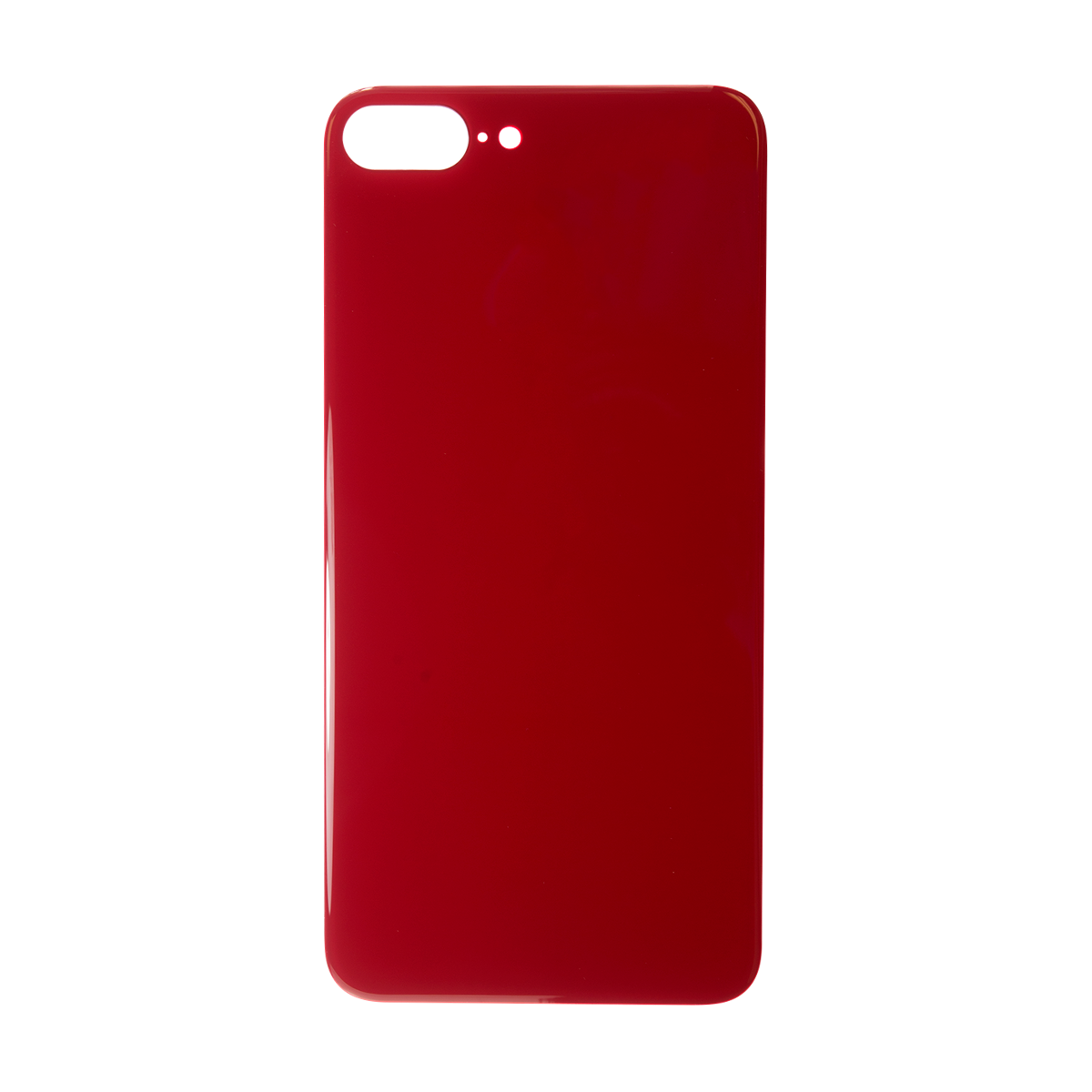 Glass Back For iPhone 8 Plus Plain in Red Glass Back FoneFunShop   