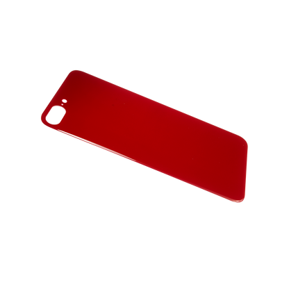 Glass Back For iPhone 8 Plus Plain in Red Glass Back FoneFunShop   