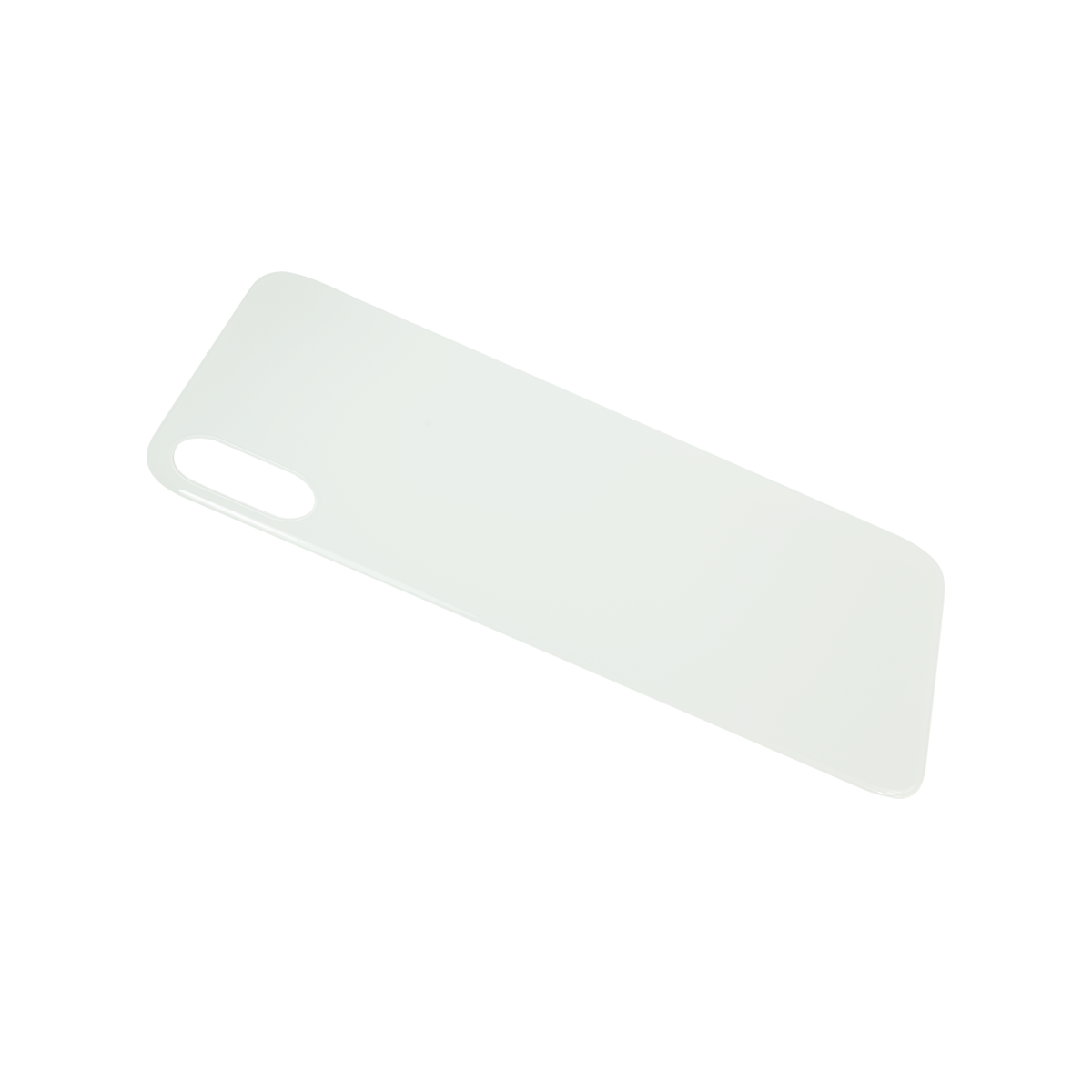 Glass Back For iPhone XS Plain in White Glass Back FoneFunShop   