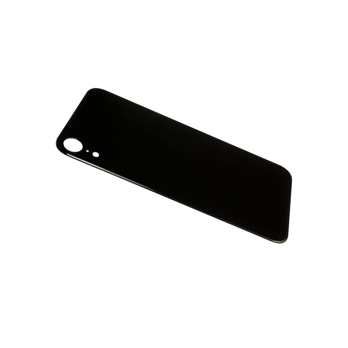 Glass Back For iPhone XR Plain in Black Glass Back FoneFunShop   