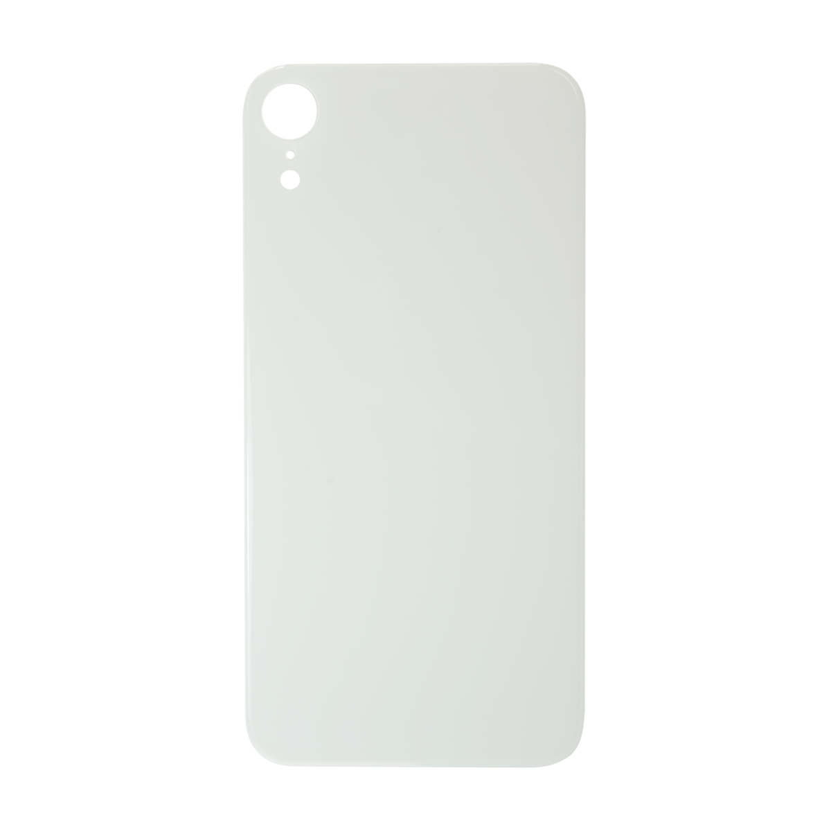 Glass Back For iPhone XR Plain in White Glass Back FoneFunShop   