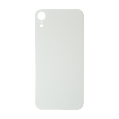 Glass Back For iPhone XR Plain in White Glass Back FoneFunShop   