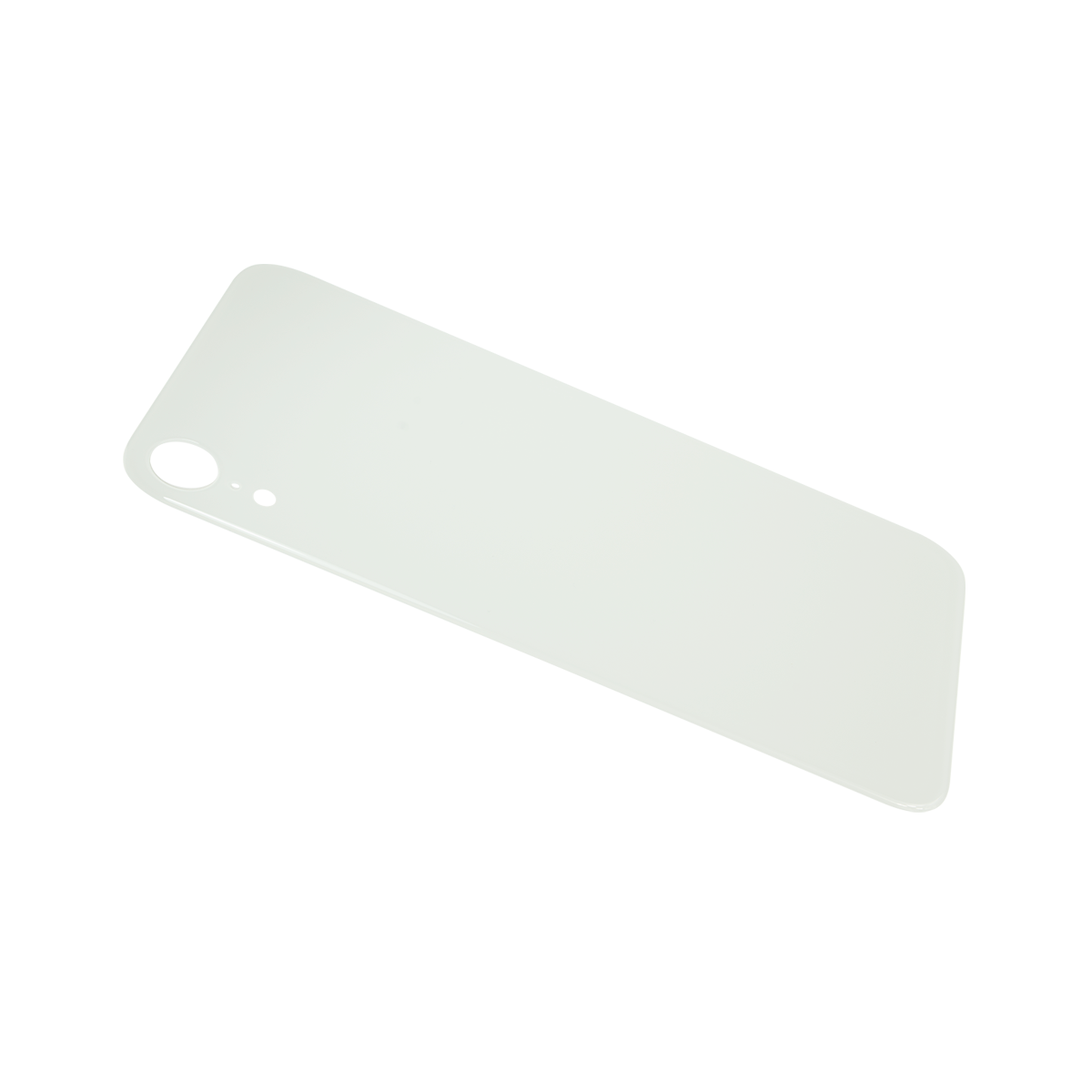 Glass Back For iPhone XR Plain in White Glass Back FoneFunShop   