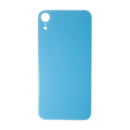 Glass Back For iPhone XR Plain in Blue Glass Back FoneFunShop   