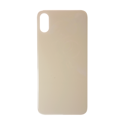 Glass Back For iPhone XS Plain in Gold Glass Back FoneFunShop   