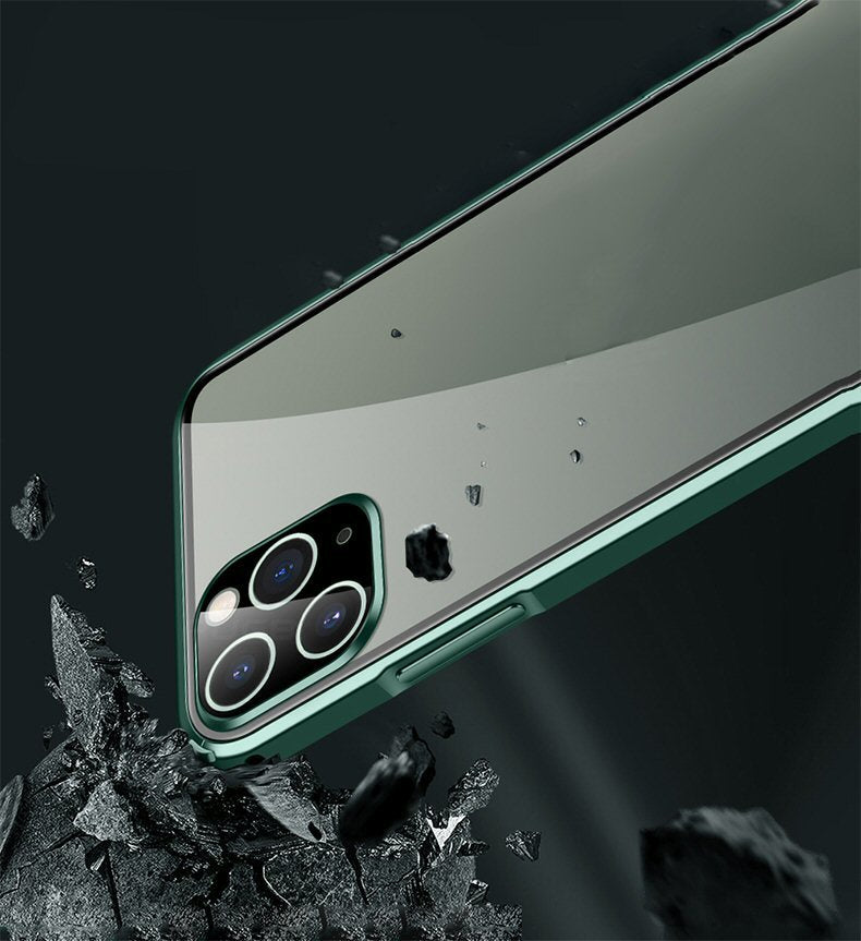 Case For iPhone 12 Pro Max in Silver Full Cover Case Cover FoneFunShop   