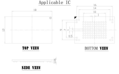 AllSocket Reader Writer For eMMC100 and BGA100  FoneFunShop   